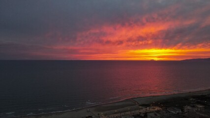 Tramonto sul mar Tirreno. Foto fatta con Mavic air 2.