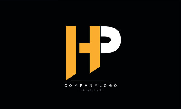 Alphabet letters Initials Monogram logo HP,PH,H and P