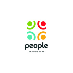 vector logo peole icon  illustrations