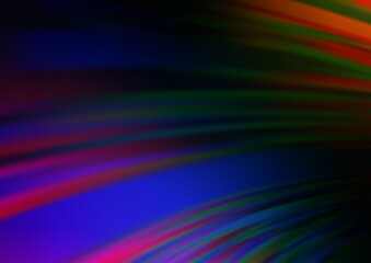 Obraz premium Dark Multicolor, Rainbow vector abstract blurred pattern. Modern geometrical abstract illustration with gradient. The background for your creative designs.