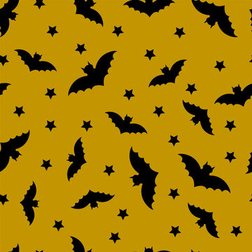 Seamless Halloween background. Easy to edit vector image.