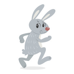 Fototapeta na wymiar Running Rabbit