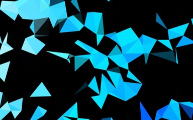 Light BLUE vector polygon abstract backdrop. Colorful illustration in abstract style with gradient. Completely new template for your business design.