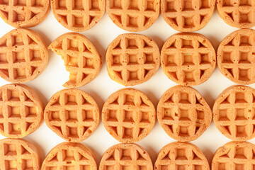 sugar cookies round close - up on a white background