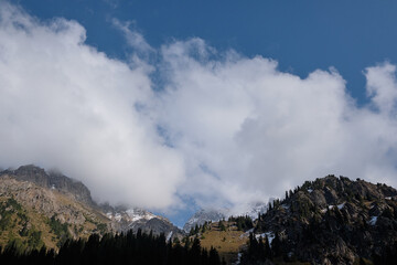 Mountaineering in the TuyukSu mountains. Kazakhstan
