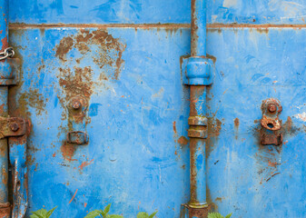 
background of old metal gates with rust