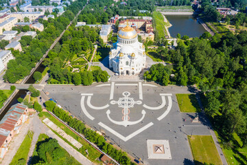 Naval cathedral of Saint Nicholas in Kronstadt, St.-Petersburg, Russia
