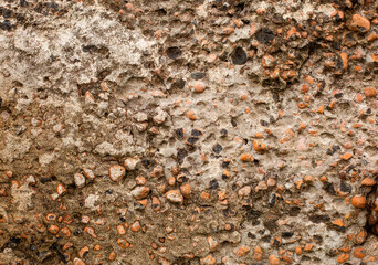 
concrete wall texture with stones