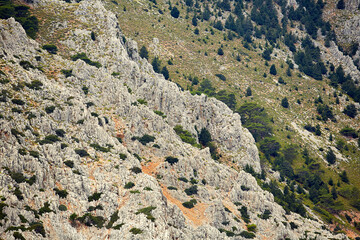 Fototapeta na wymiar rocks, mountains, nature of Greece 