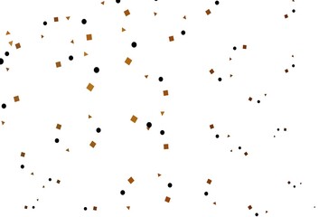 Light Yellow, Orange vector cover in polygonal style with circles.