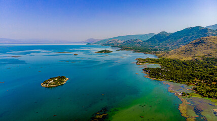 Skadar the biggest lake in small european country Montenegro