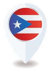 Flag of Puerto Rico, location icon for Multipurpose, Commonwealth of Puerto Rico.
