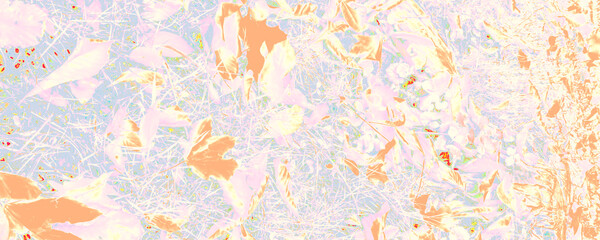 Obraz na płótnie Canvas Pastel Plant Print. Pink Flower Template. Blue Silk Backdrop. White Stylish Poster. Orange Bright Background. Bright Textured Design. Orange Abstract Paper.