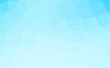 Light BLUE vector shining triangular background. A completely new color illustration in a vague style. The best triangular design for your business.