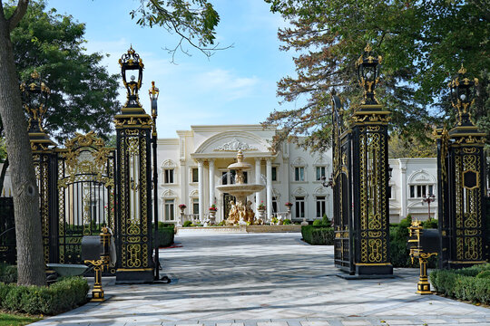 Toronto, Canada -  The Bridle Path area has large gated estates with, with some of the mansions modelled after European palaces.