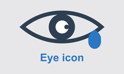 Obraz premium look vector icon, eye logo elements.