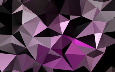 Light Purple vector polygon abstract layout. Brand new colorful illustration in with gradient. Brand new design for your business.
