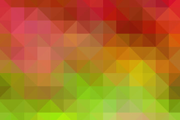 Naklejka premium Triangular pixelation. Multi-colored pixel background. The texture consisting of multi-colored triangles.