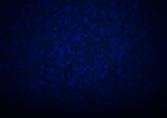 Dark BLUE vector template with crystals, rectangles.