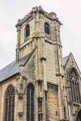 Fototapeta na wymiar Rouen Saint Godard church is one of oldest church. The current Saint Godard church erected between the XVI - XVII century. Rouen, France.