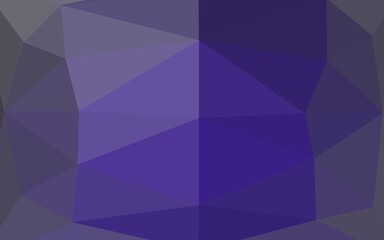 Obraz premium Dark Purple vector abstract polygonal layout. Glitter abstract illustration with an elegant design. Template for a cell phone background.