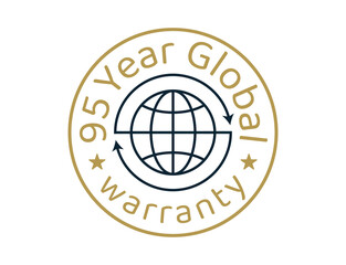 95 year global warranty images, 95 years worldwide warranty logos