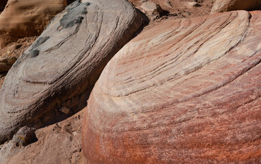 Red rocks texture background, pattern, wallpaper, mockup