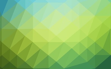 Fototapeta na wymiar Dark Blue, Yellow vector abstract polygonal texture. Shining illustration, which consist of triangles. Brand new style for your business design.