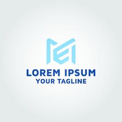 Fototapeta premium Letter ME initial ME Logo design idea and inspiration
