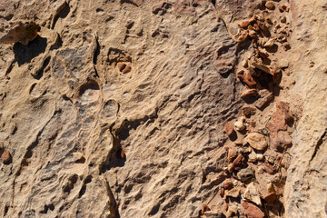 Red rocks texture background, pattern, wallpaper, mockup