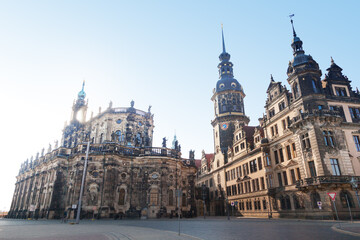 Obraz premium Cathedral of the Holy Trinity or Hofkirche