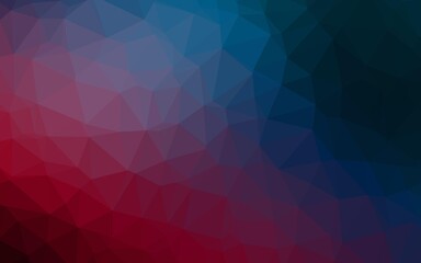 Dark Blue, Red vector shining triangular pattern. Shining colored illustration in a Brand new style. The best triangular design for your business.