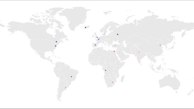 World Map Countries - Stock Video