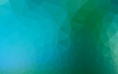 Light Blue, Green vector blurry triangle template. A vague abstract illustration with gradient. Completely new template for your business design.