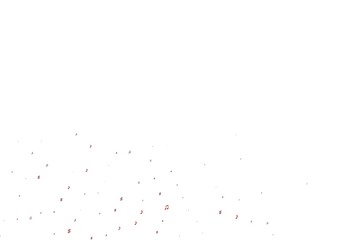 Light Green, Red vector template with musical symbols.