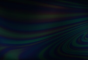 Dark BLUE vector template with lines, ovals.