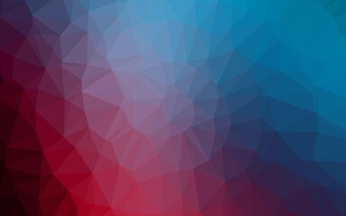 Obraz premium Dark Blue, Red vector triangle mosaic template. Brand new colorful illustration in with gradient. Completely new design for your business.