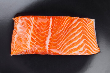 Piece of raw fresh salmon