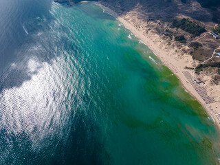 Amazing Aerial view of Arkutino region, Bulgaria
