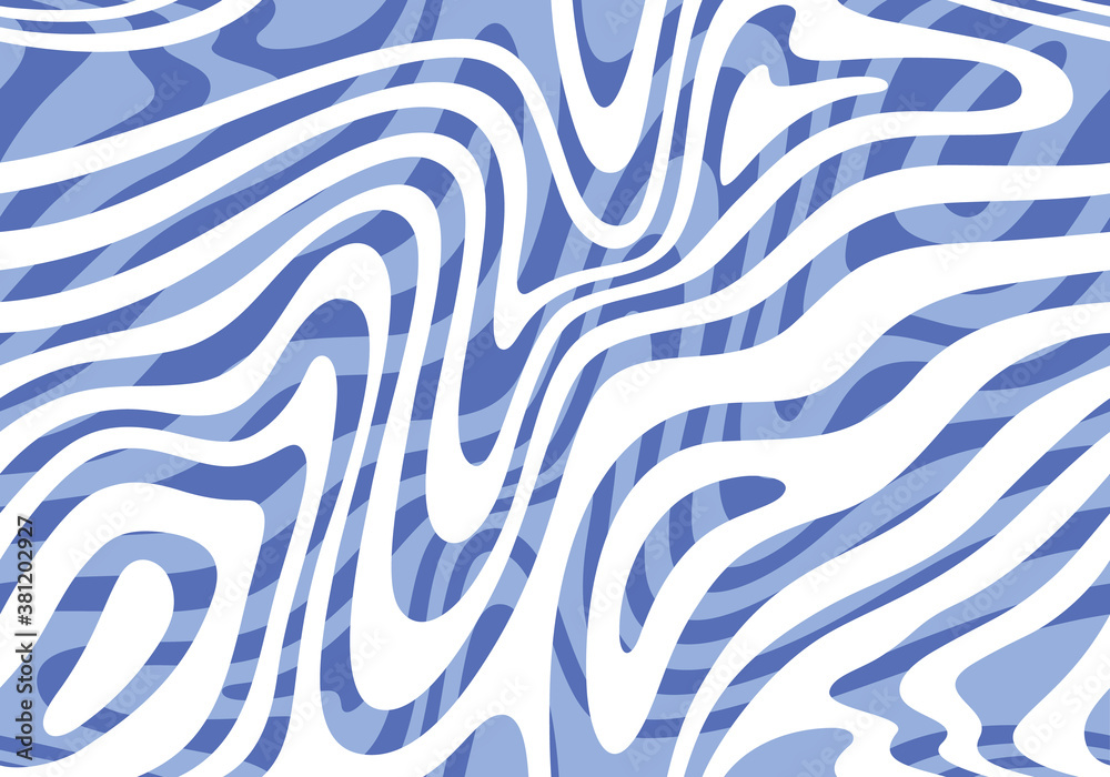 Aufkleber abstract background with flow of water waves. vector blue seamless pattern. illustration of ocean, a