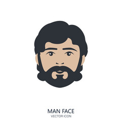 Man Face - Stock Vector Illustration