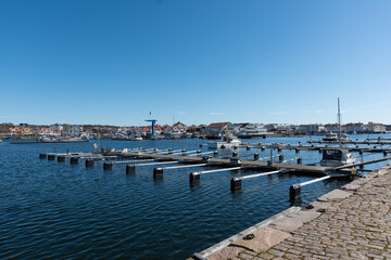 Empty boat docks at Marstrand