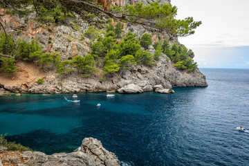 Torrent de Pareis - deepest canyon amd mountains of Mallorca island, Spain