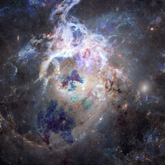 Starry deep outer space. Elements of this image furnished by NASA