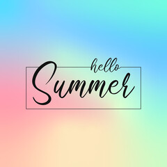 Naklejka na ściany i meble Summer Background - Stock Vector Illustration
