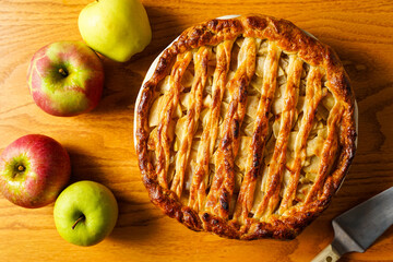 Homemade apple pie