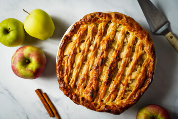 Homemade apple pie