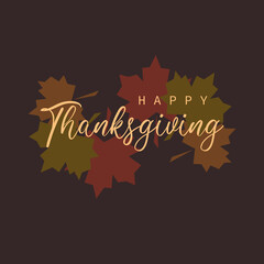 Happy Thanksgiving Day - Stock Vector Illustration