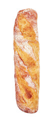 Baguette on white background