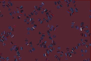 Light Blue, Red vector texture in poly style with circles, cubes.